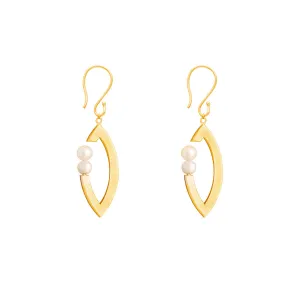 Fish Pearl Drop Earrings
