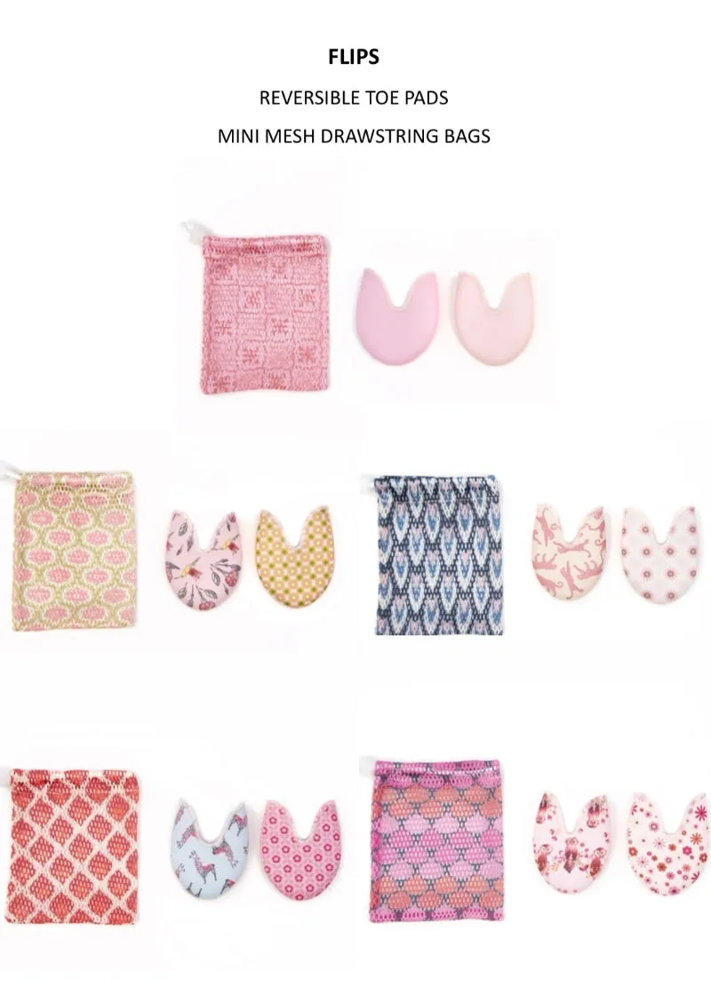 Flips Reversible Gel Toe Pads (Pink/Peach)