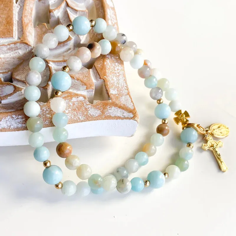 Gianna | Stretch & Wrap Rosary Bracelet