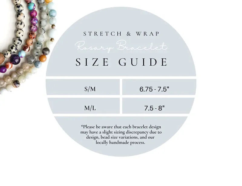 Gianna | Stretch & Wrap Rosary Bracelet