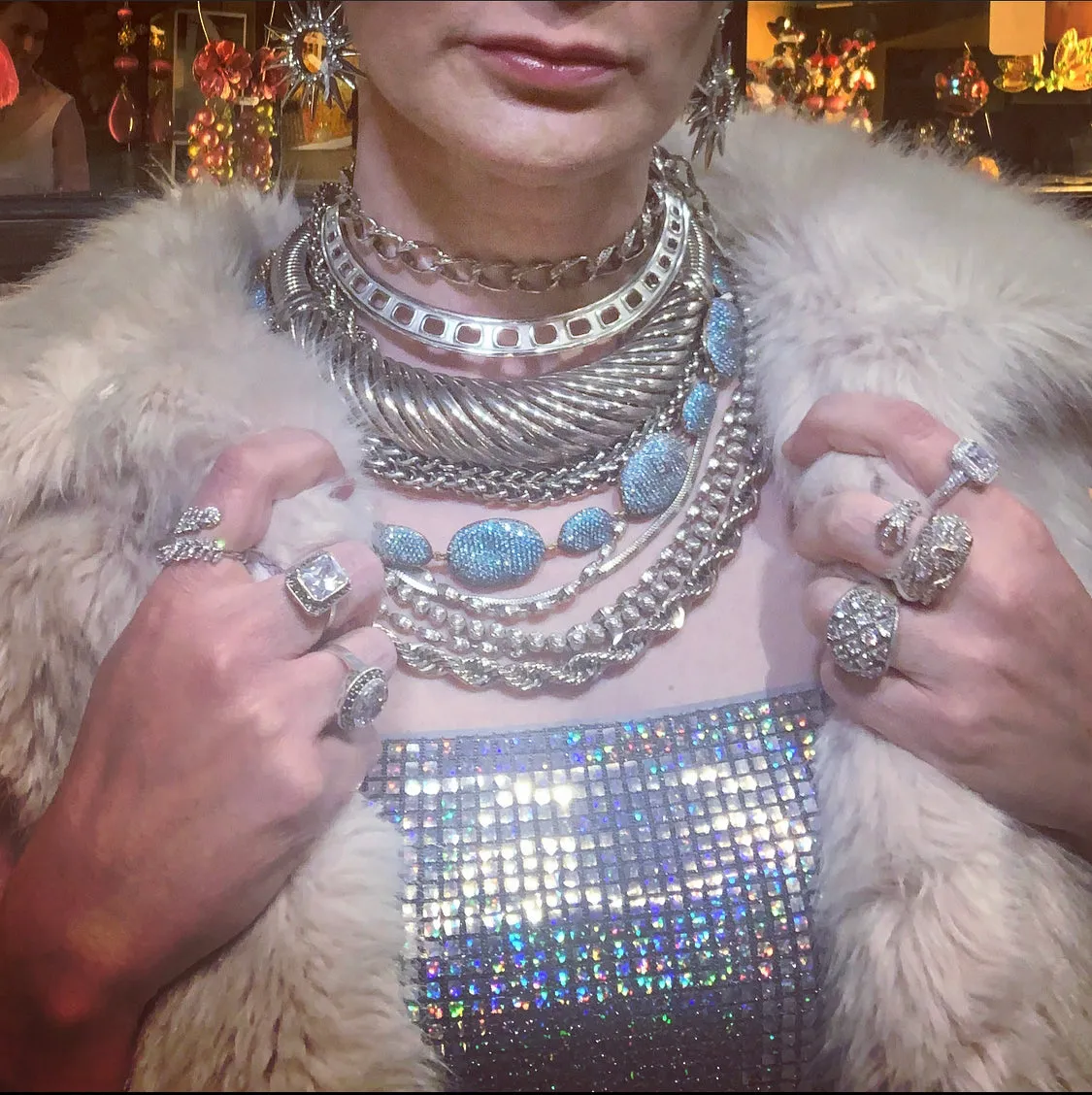 Givenchy Silver Collar Necklace