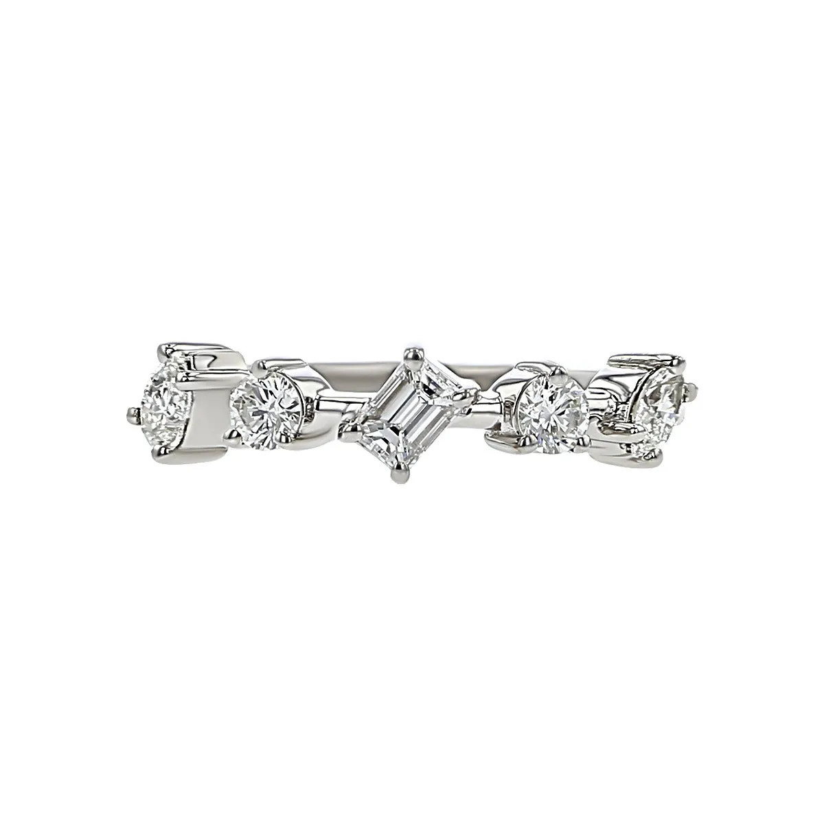 Gold Mixed Shape Diamond Constellation Band