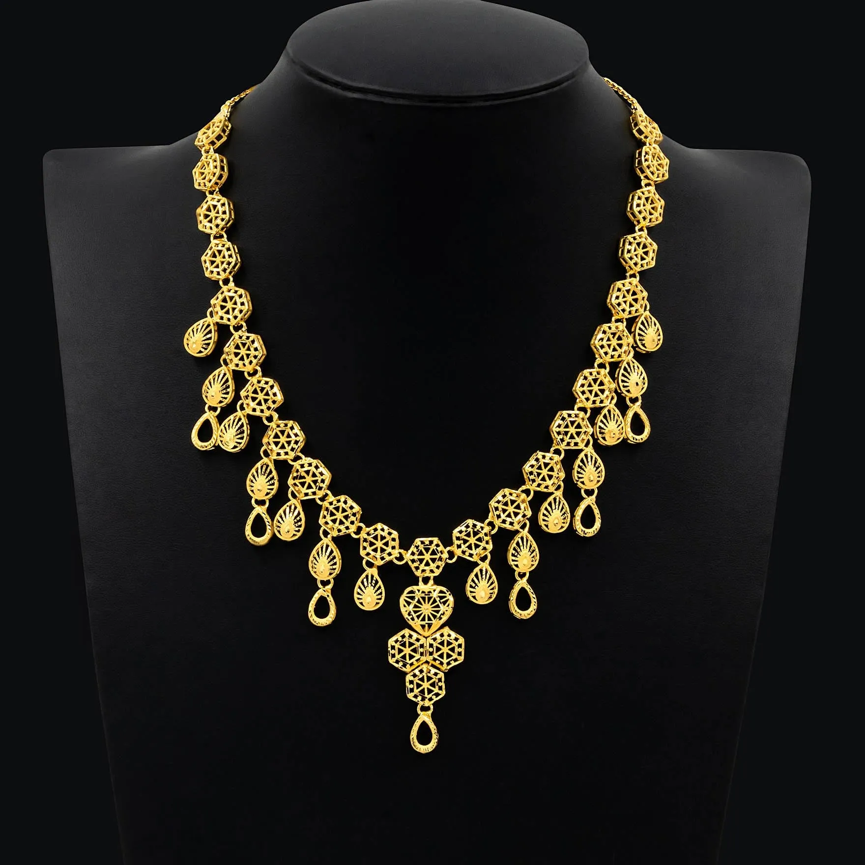 Golden Necklace PHNS32-035, PGHST113-041
