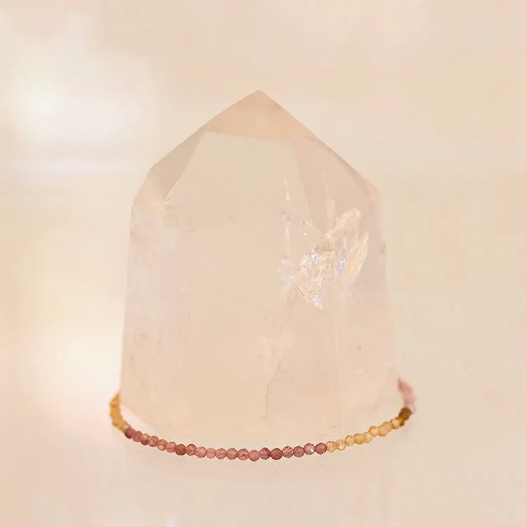 Grade AAA Multi-Color Tourmaline Dainty Bracelet
