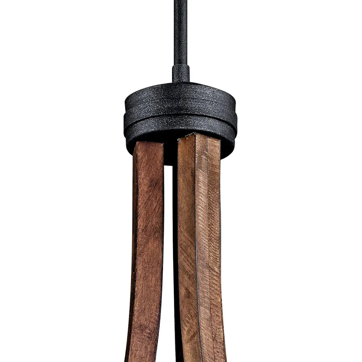 Grand Bank 25" 6-Light Chandelier 1-Tier with Clear seeded glass, Auburn stained Finish