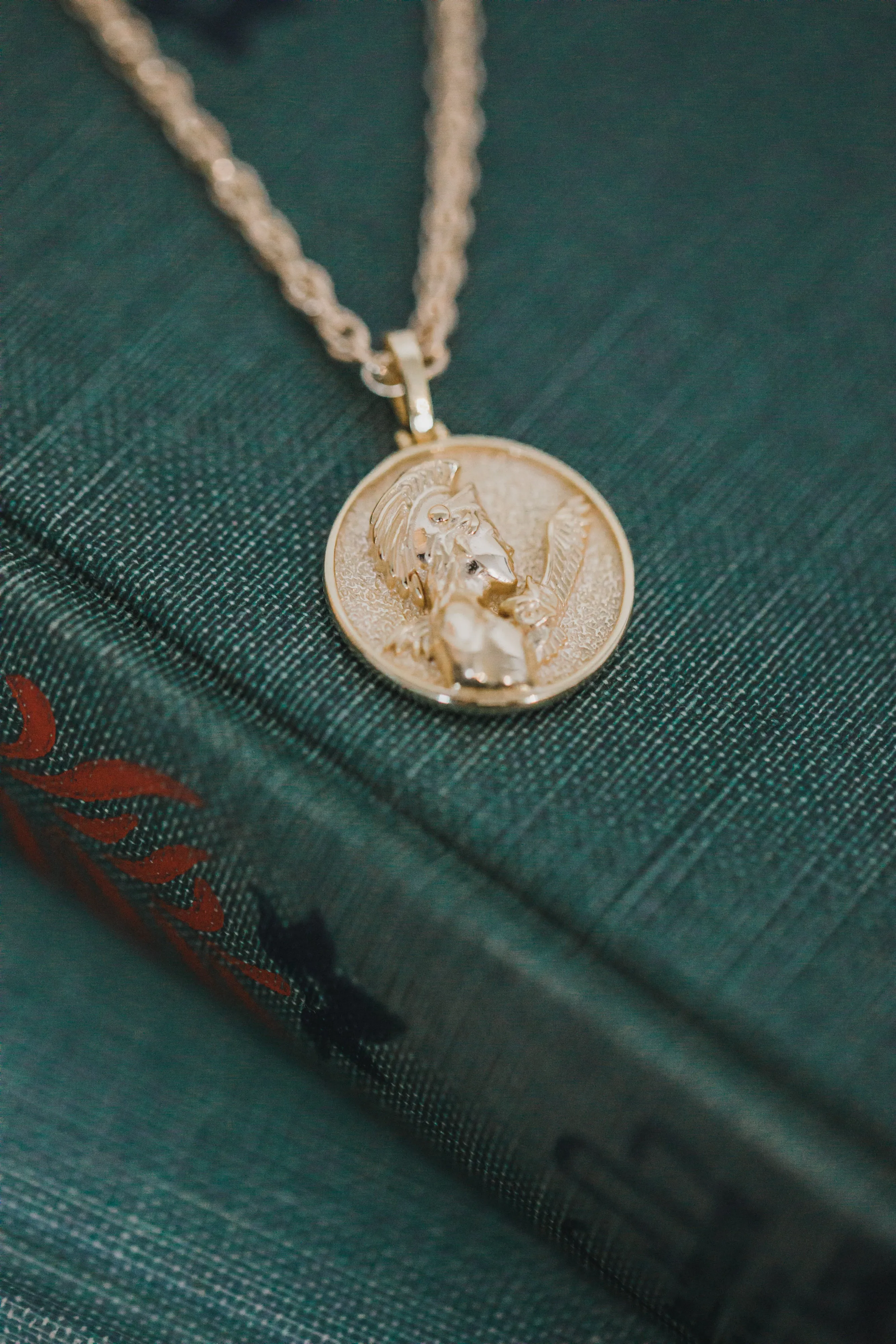 greek goddess coin necklace