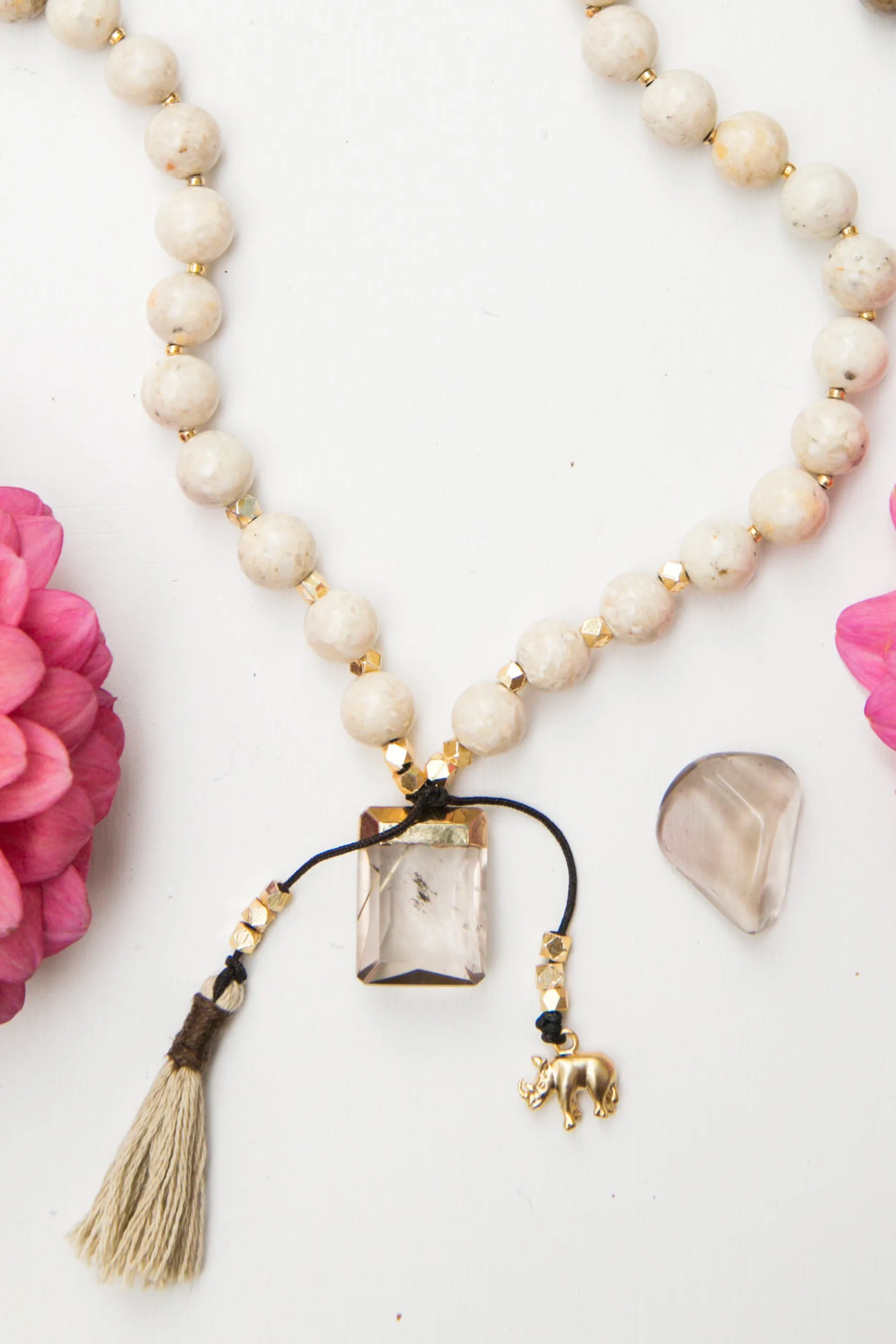 I Am Present and Balanced Mala Necklace