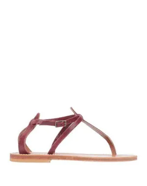 K.jacques St. Tropez Women Toe post sandal Maroon 3 UK
