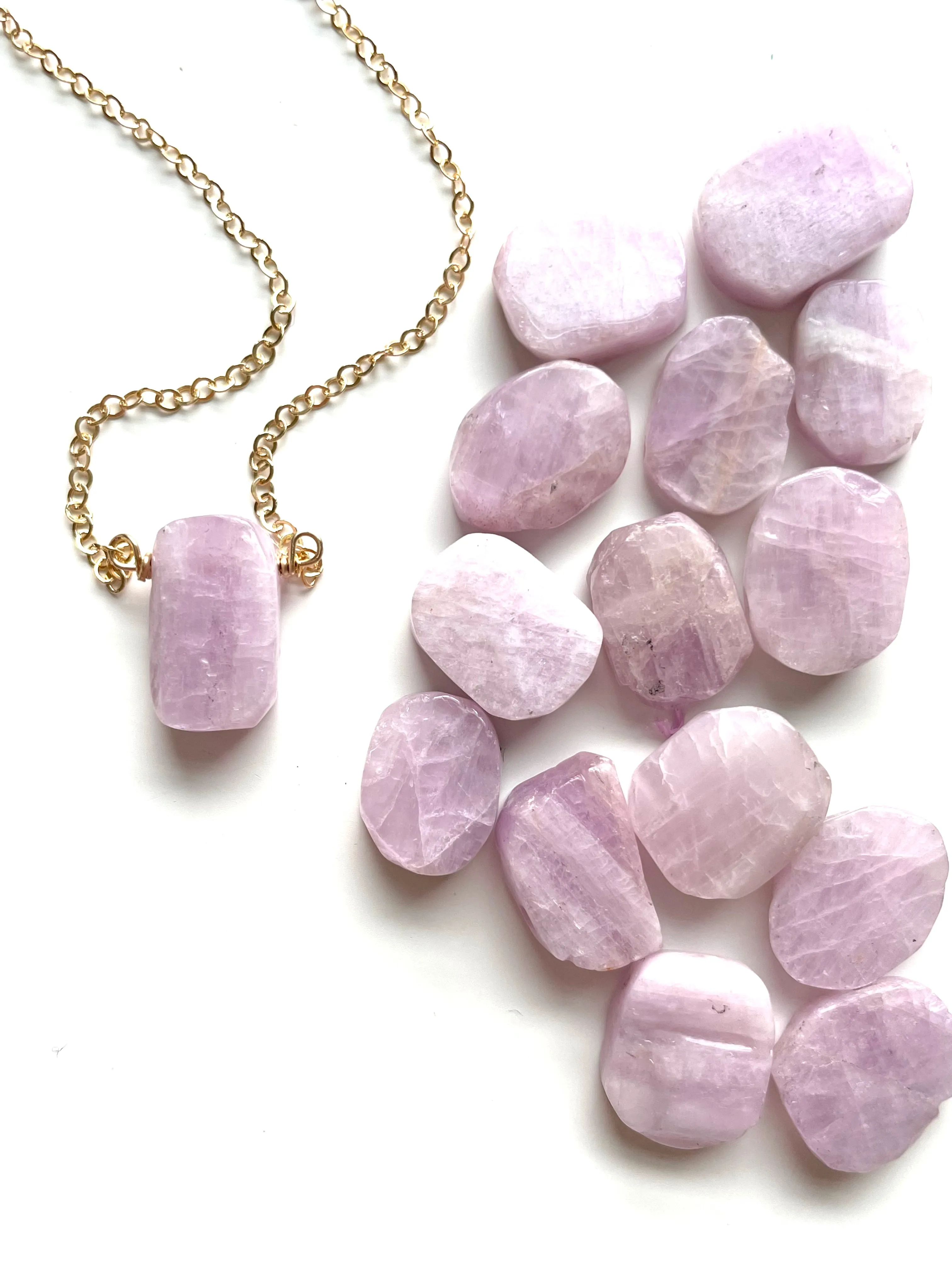 Kunzite Crystal Necklace