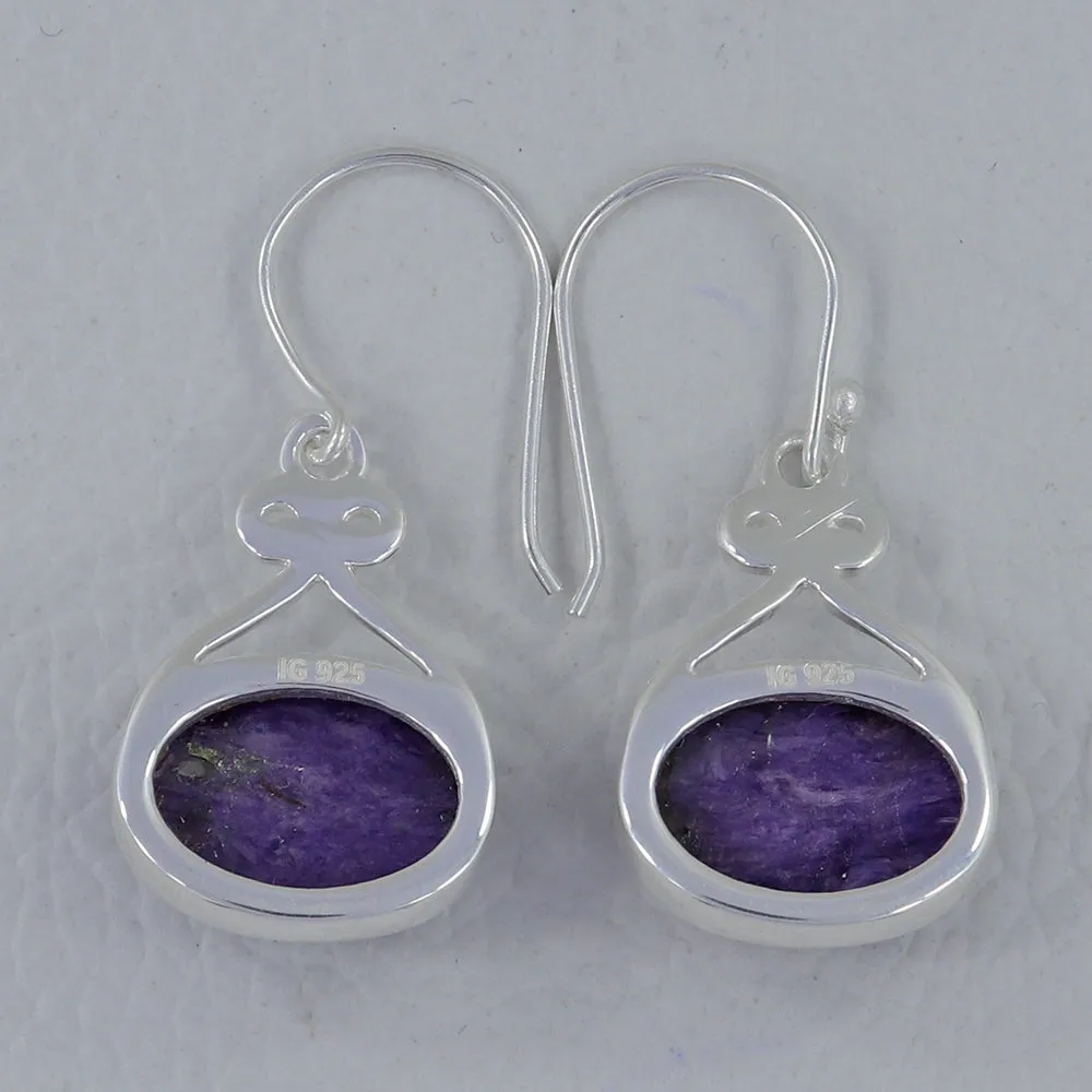 Labradorite Silver Earrings