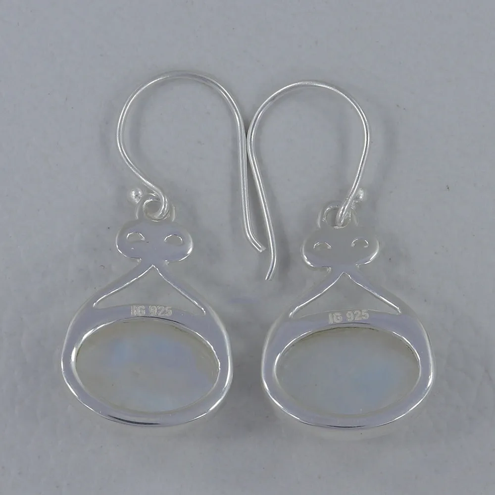 Labradorite Silver Earrings