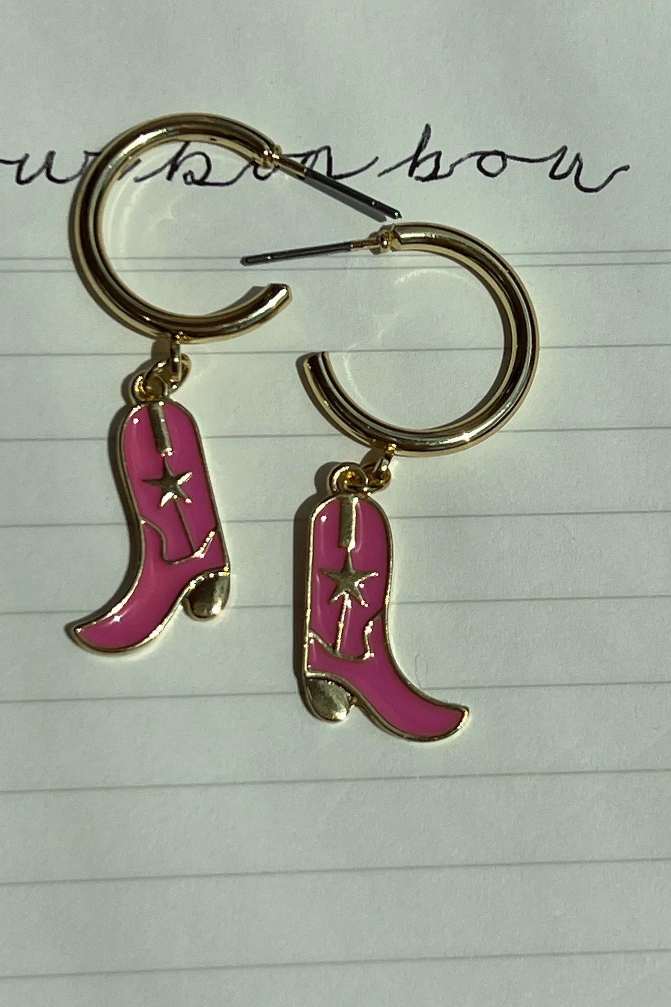 Let's Go Cowgirl Huggie Earrings