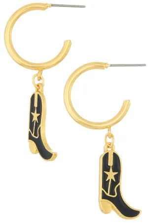 Let's Go Cowgirl Huggie Earrings