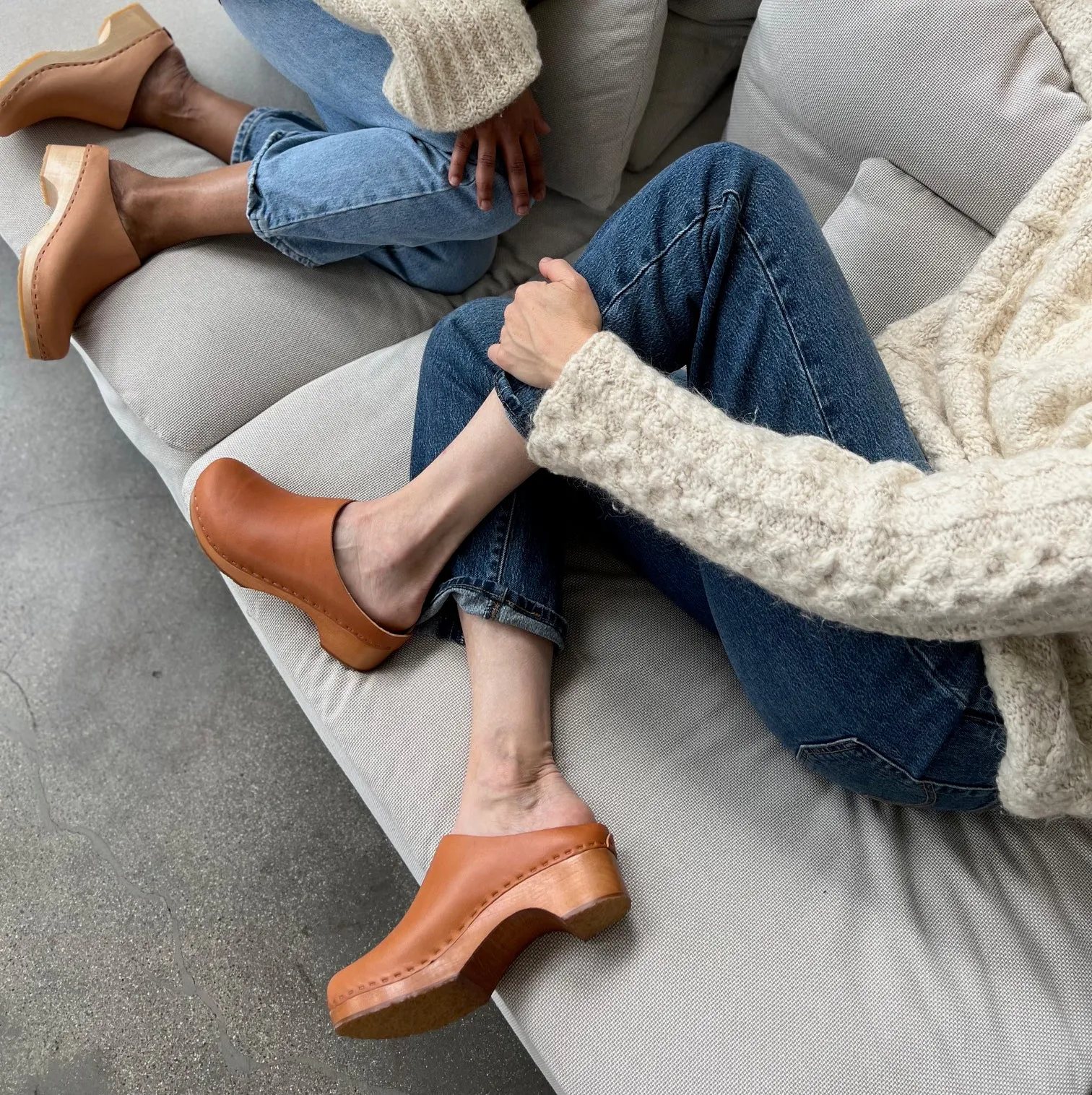 Lila Worker Clog in Toffee