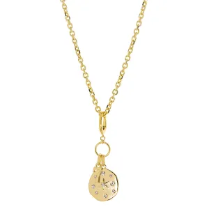 lucky 7 & starburst charm necklace