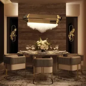 Luxury 9-Light Rectangle Kitchen Island/Dining Room Crystal Chandelier
