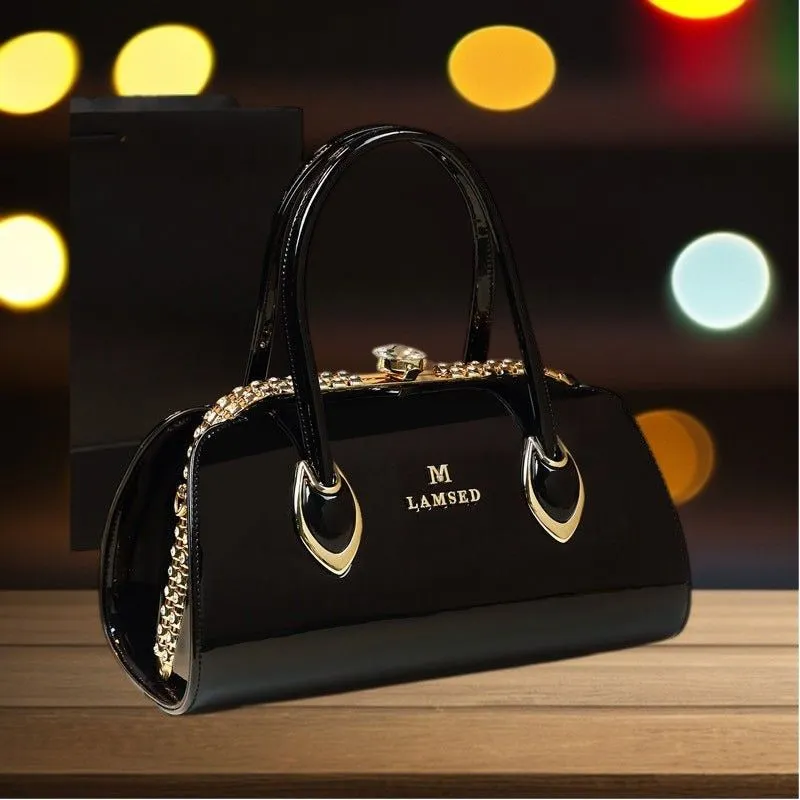 Luxury Leather Shoulder Messenger Bag - Stylish and Sophisticated