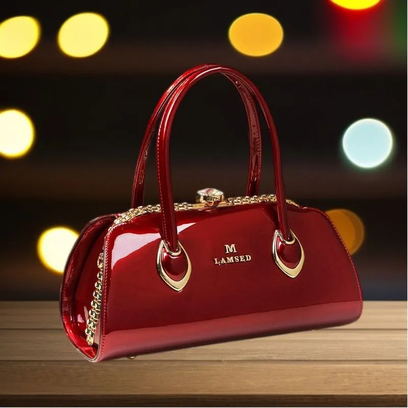 Luxury Leather Shoulder Messenger Bag - Stylish and Sophisticated