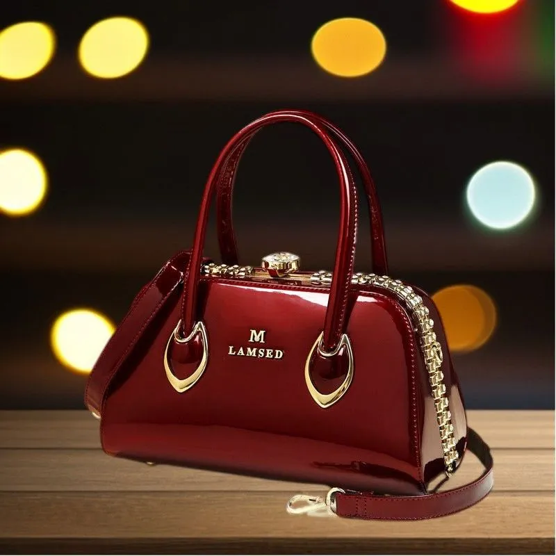 Luxury Leather Shoulder Messenger Bag - Stylish and Sophisticated