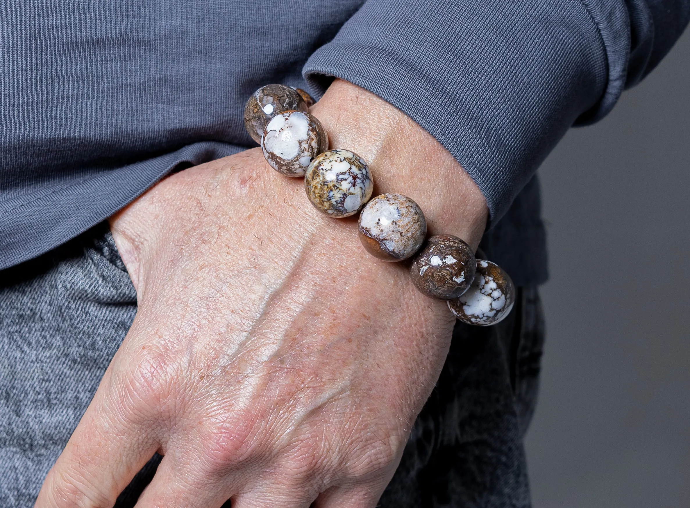 Luxury Wild Horse Jasper Natural Gemstone Bracelet