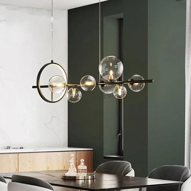 Mansion Glass Bubble LED Chandelier - Nordic Modern Design