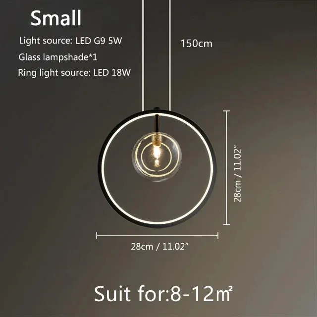Mansion Glass Bubble LED Chandelier - Nordic Modern Design