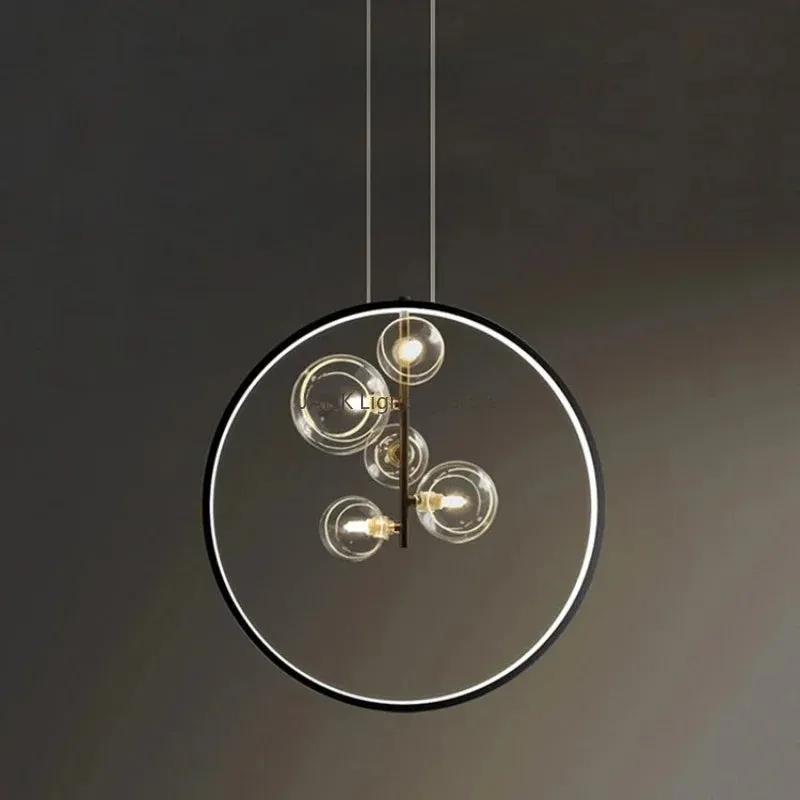 Mansion Glass Bubble LED Chandelier - Nordic Modern Design