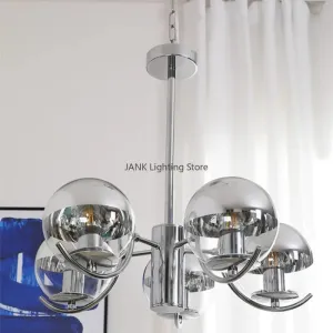 Mansion Nordic Chrome Ceiling Chandelier with LED Lighting