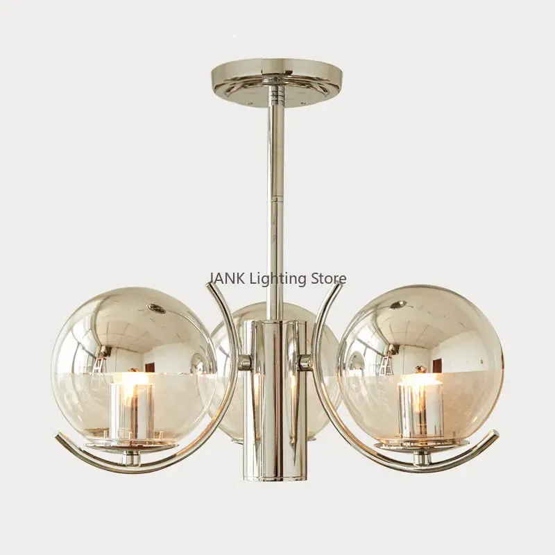 Mansion Nordic Chrome Ceiling Chandelier with LED Lighting