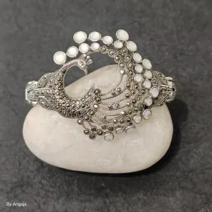Marcasite Silver Peacock Bracelet