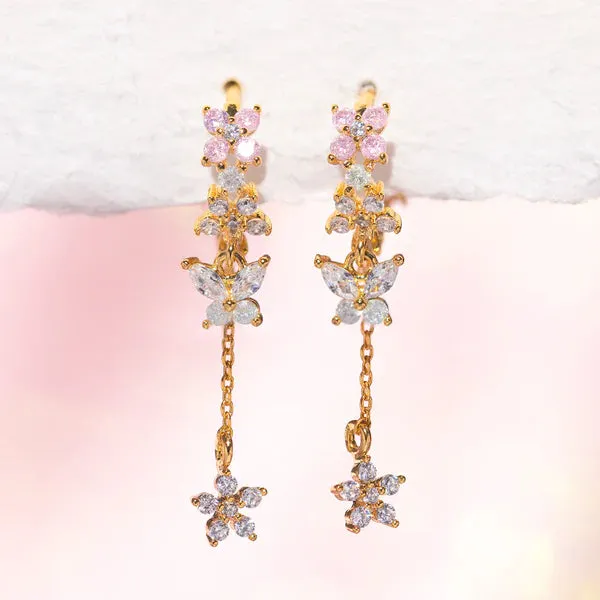 Mari Dangle Hoops