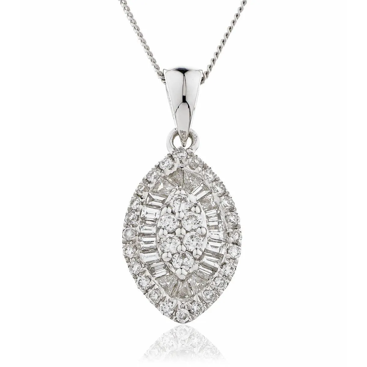 Marquise Cluster Pendant