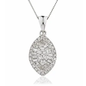 Marquise Cluster Pendant