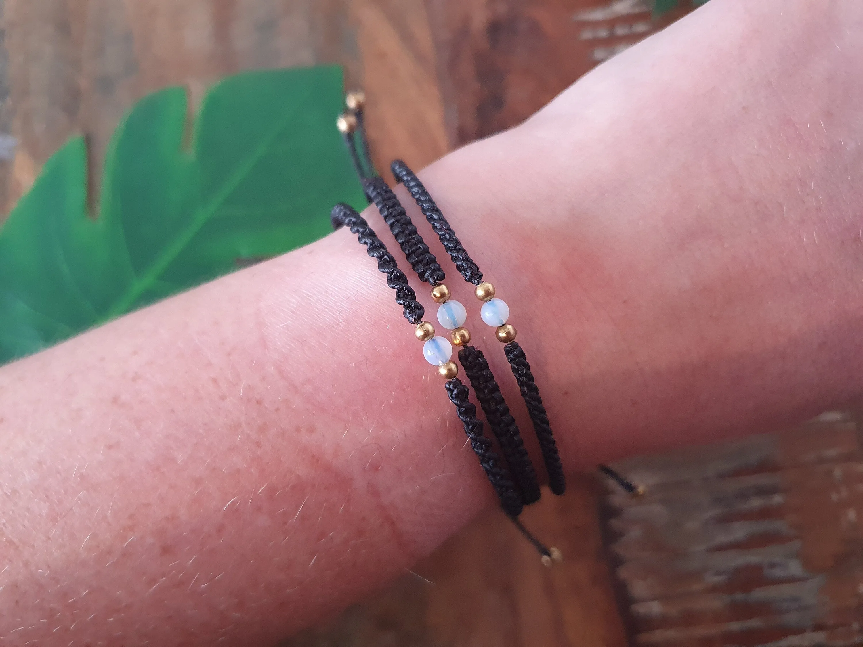 Men's bracelet, moonstone bracelet for men women, macrame boho cord anniversary gift choose colour lunar celestial shamballa fathers day
