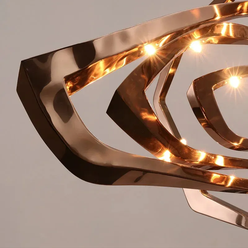 Modern LED Chandeliers by Mansion: Stainless Steel Luxury Lighting for Living Room & Bedroom