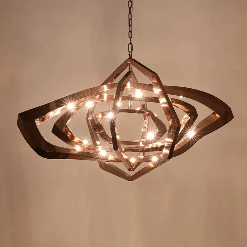 Modern LED Chandeliers by Mansion: Stainless Steel Luxury Lighting for Living Room & Bedroom