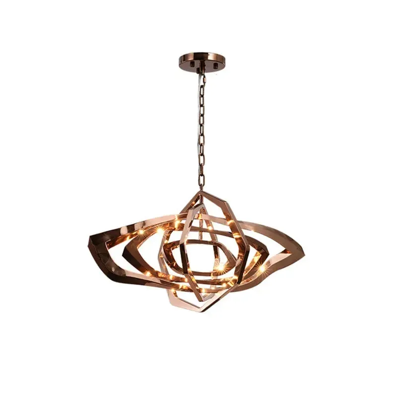 Modern LED Chandeliers by Mansion: Stainless Steel Luxury Lighting for Living Room & Bedroom