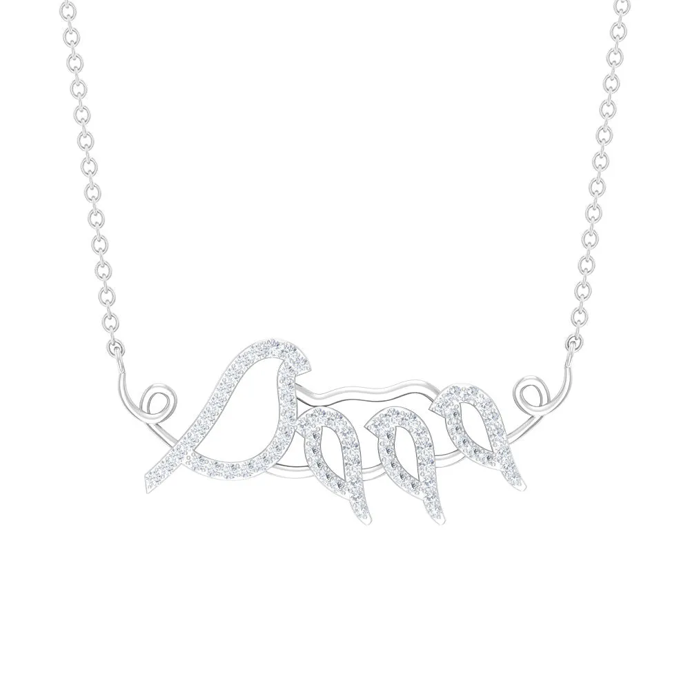 Moissanite Bird Necklace for Mothers Day Gift