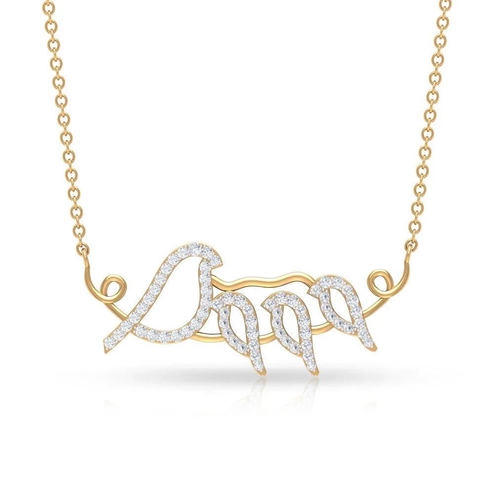 Moissanite Bird Necklace for Mothers Day Gift