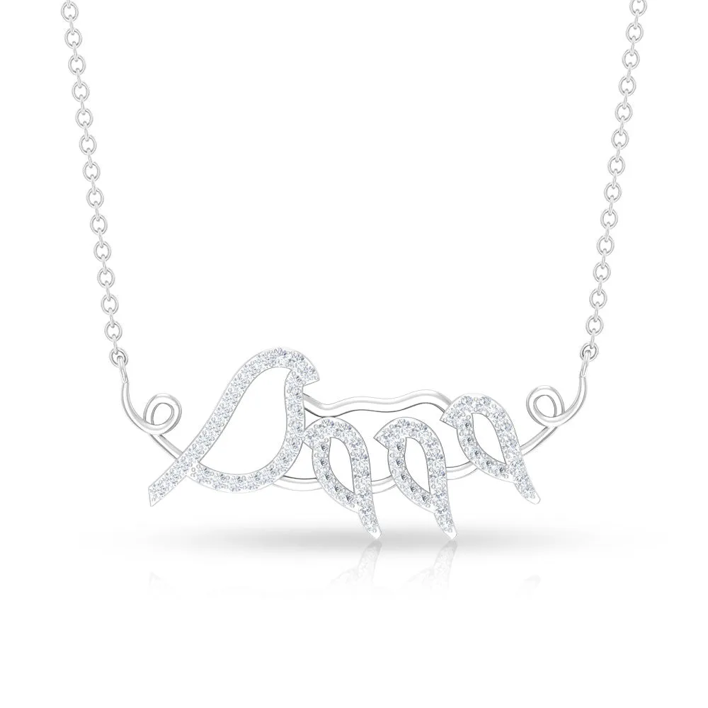 Moissanite Bird Necklace for Mothers Day Gift