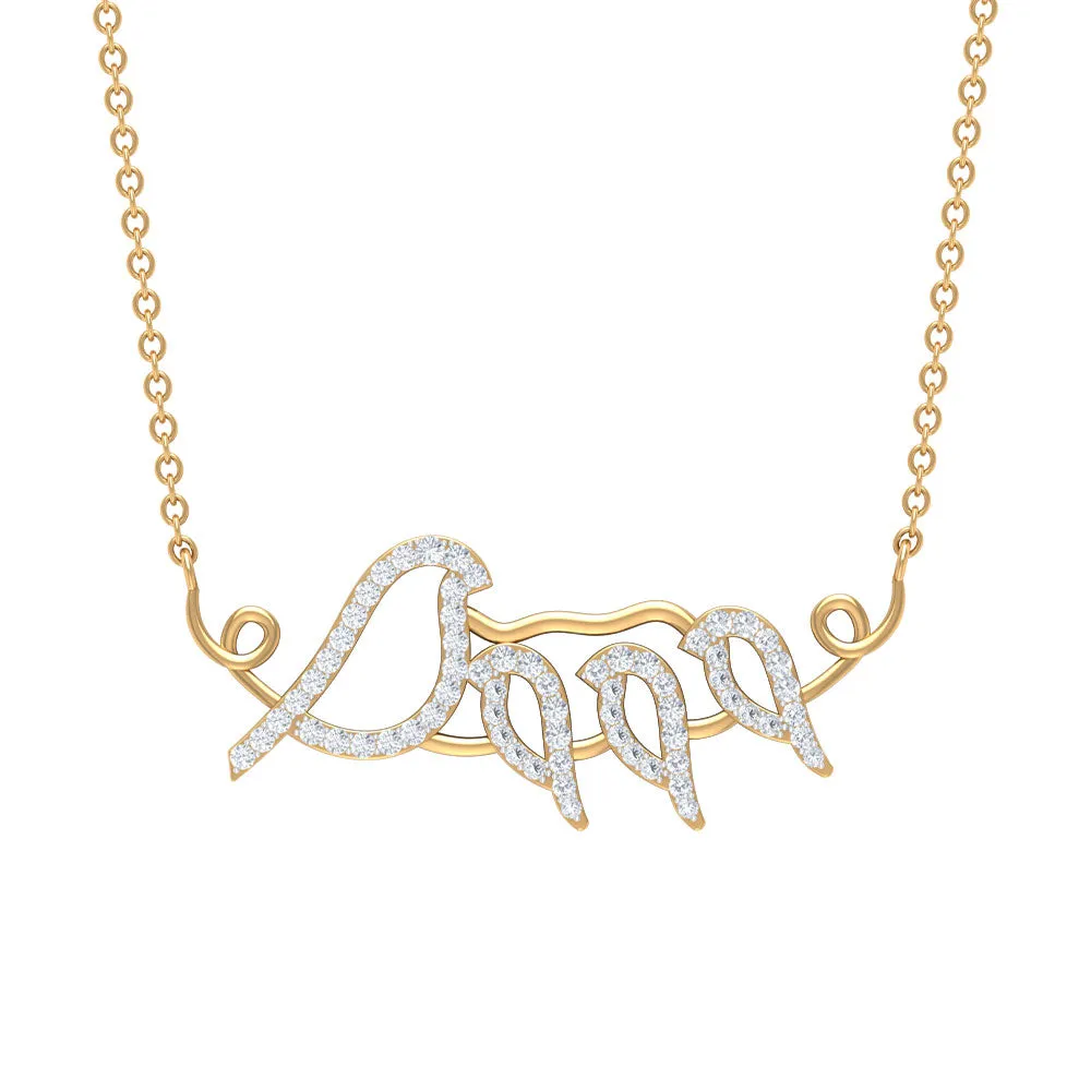 Moissanite Bird Necklace for Mothers Day Gift
