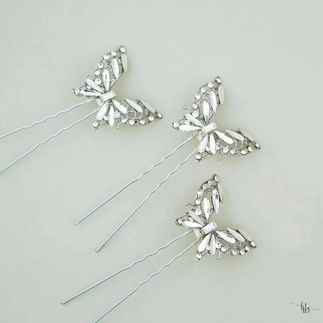 Monarch Hair Pins