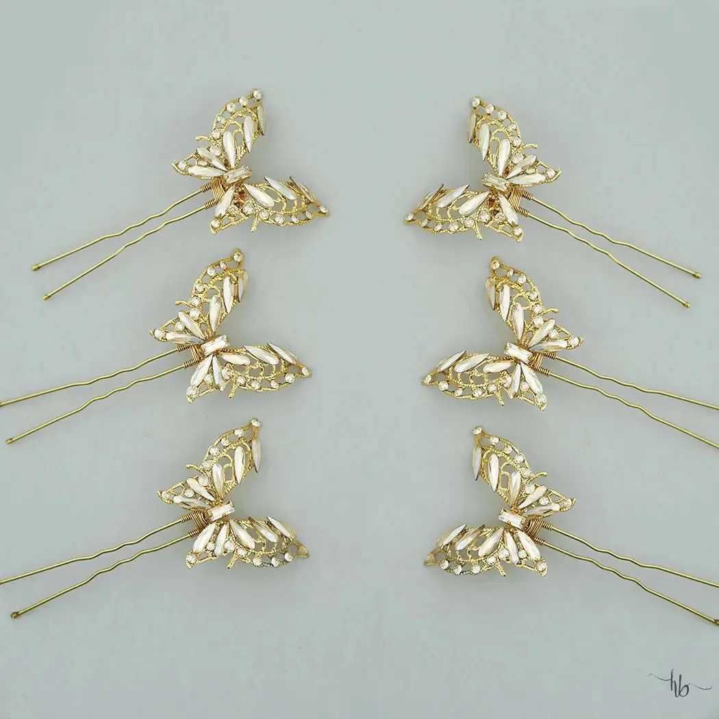 Monarch Hair Pins