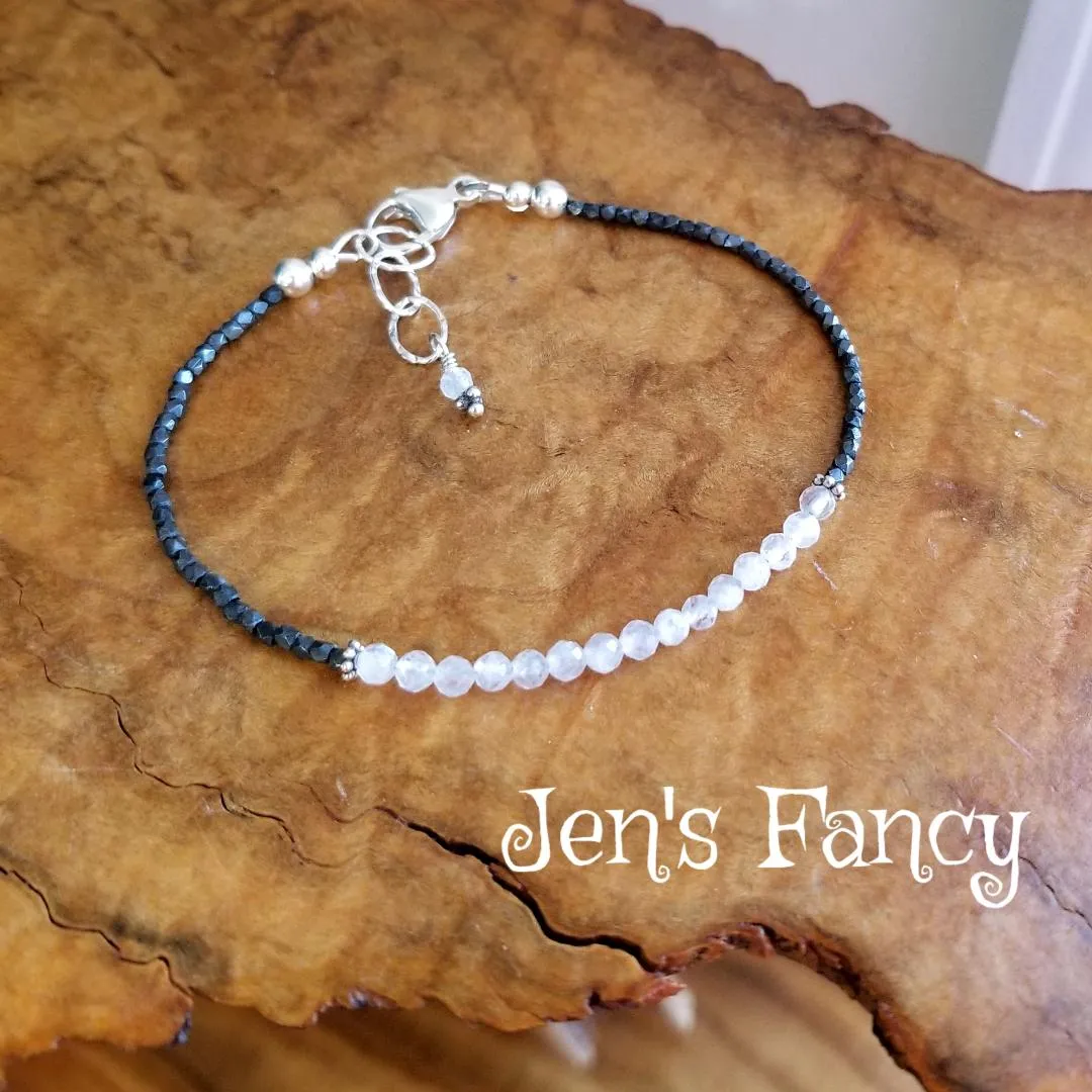 Moonstone Bracelet Karen Hill Tribe Pure Silver