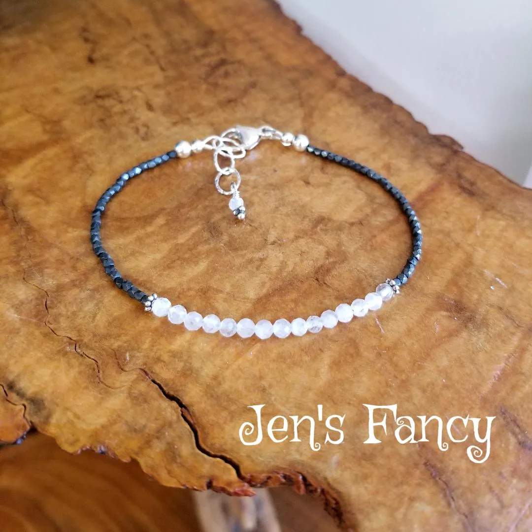 Moonstone Bracelet Karen Hill Tribe Pure Silver