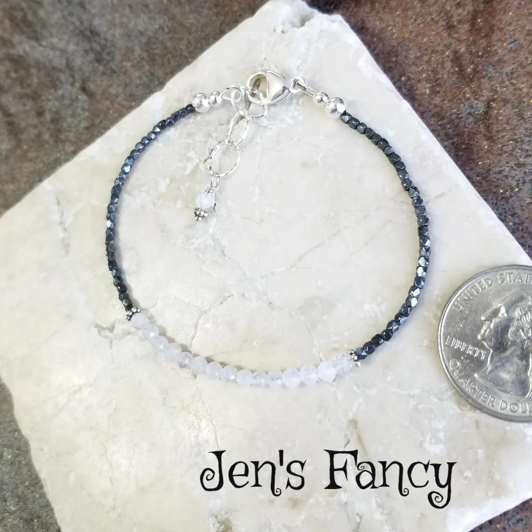 Moonstone Bracelet Karen Hill Tribe Pure Silver