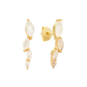 Moonstone Climber Earrings