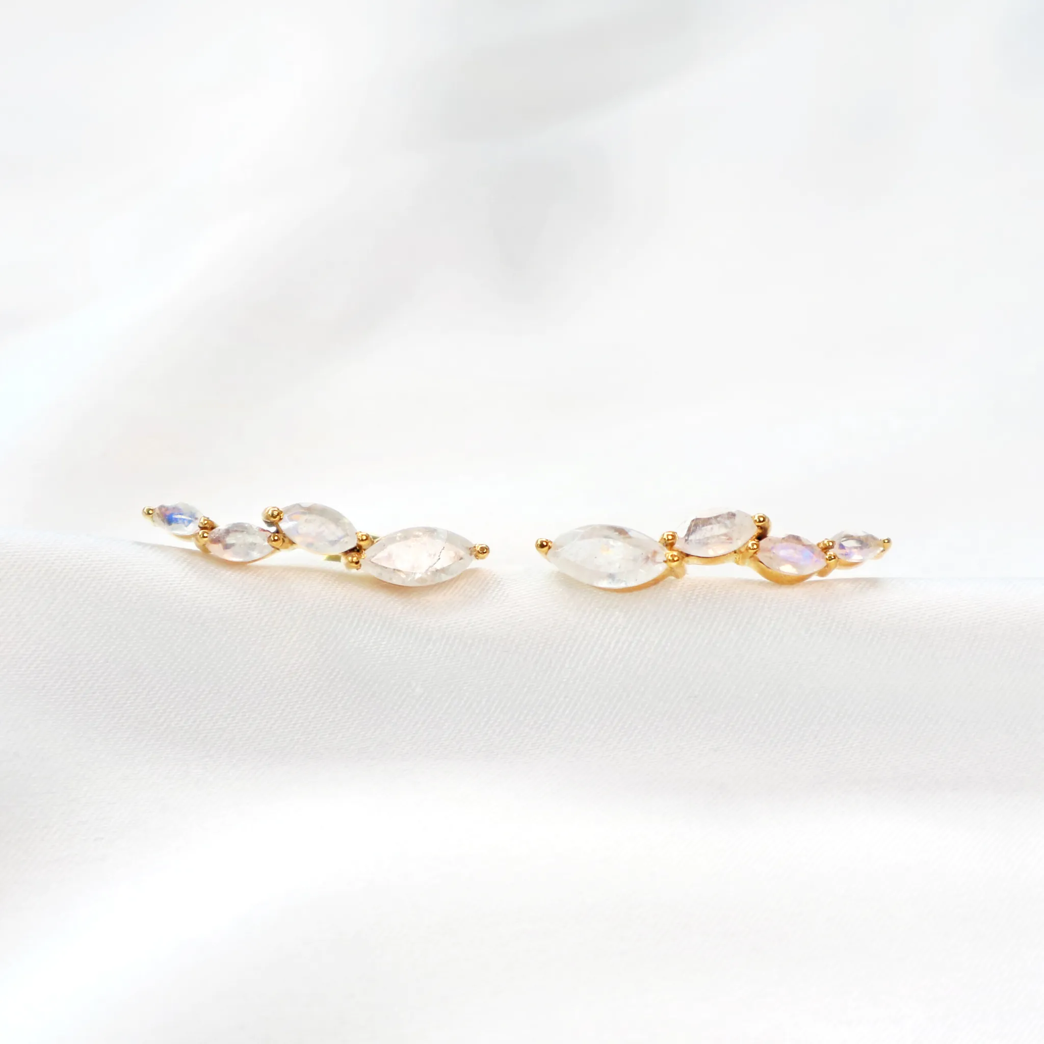 Moonstone Climber Earrings