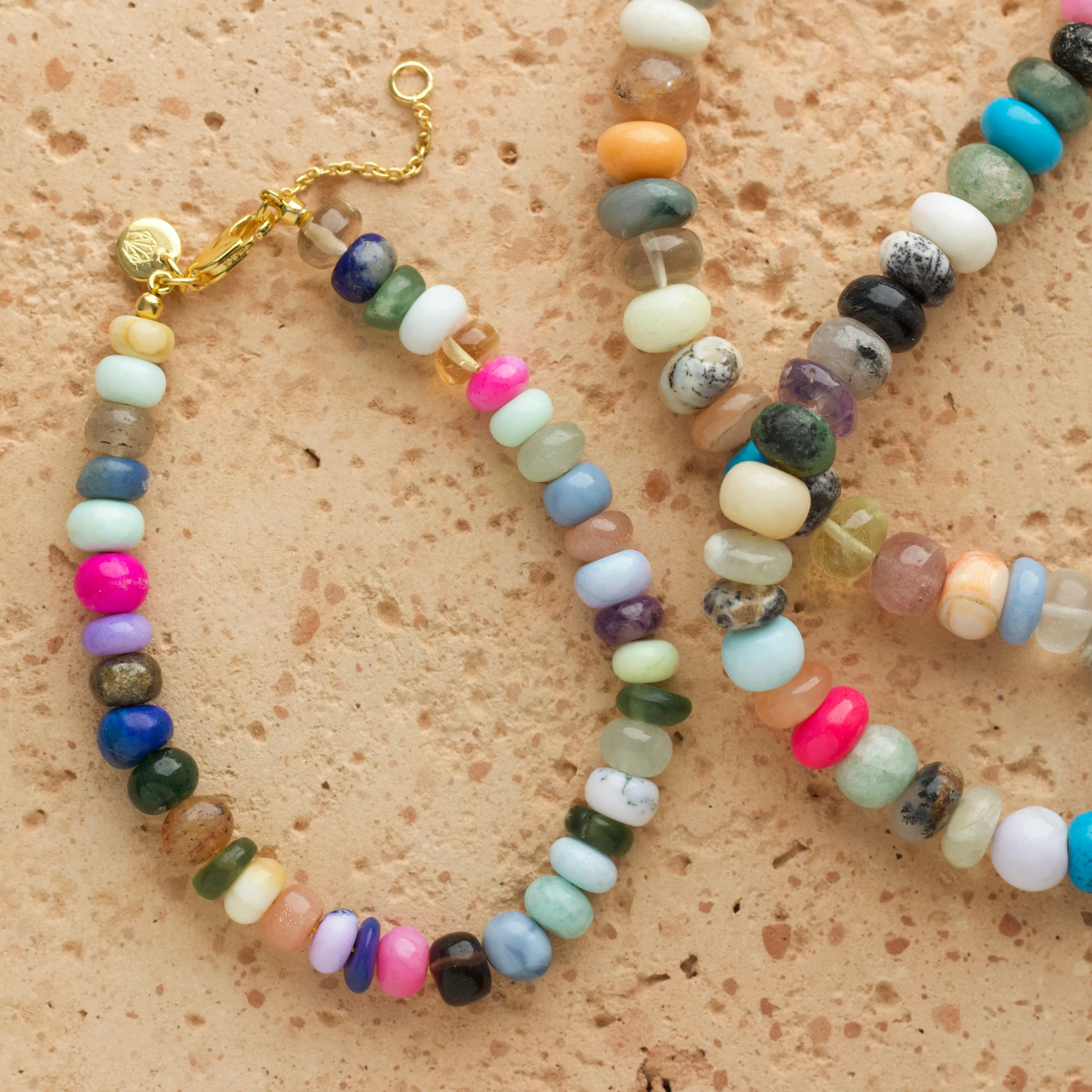 Multi Agate Beaded Bracelet