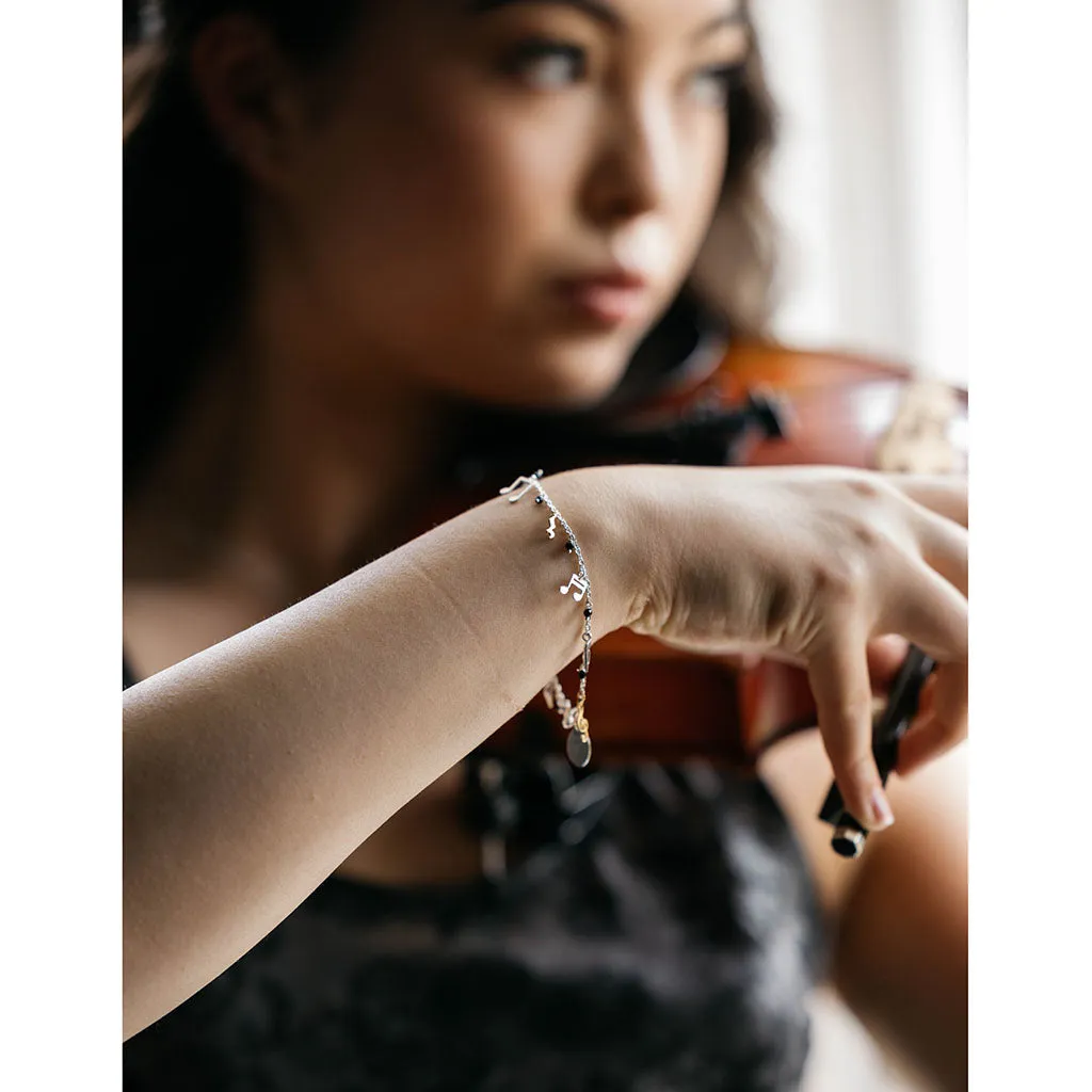 Musical Notes Charm Bracelet